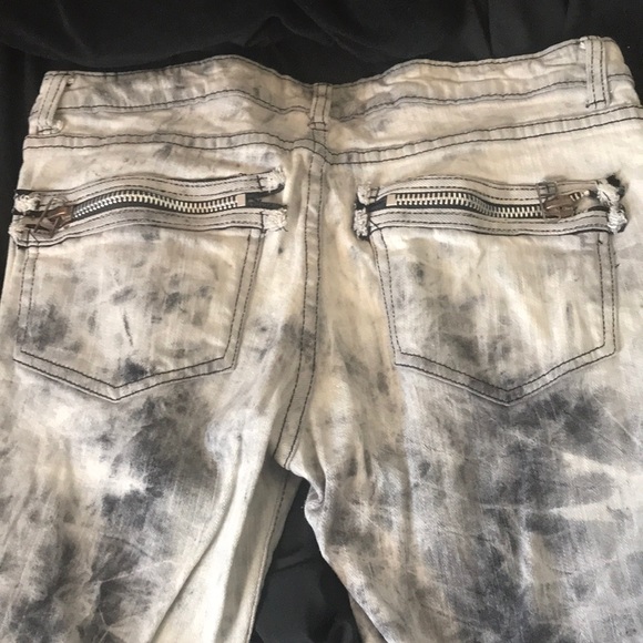 Acid washed moto jeans - Picture 6 of 6